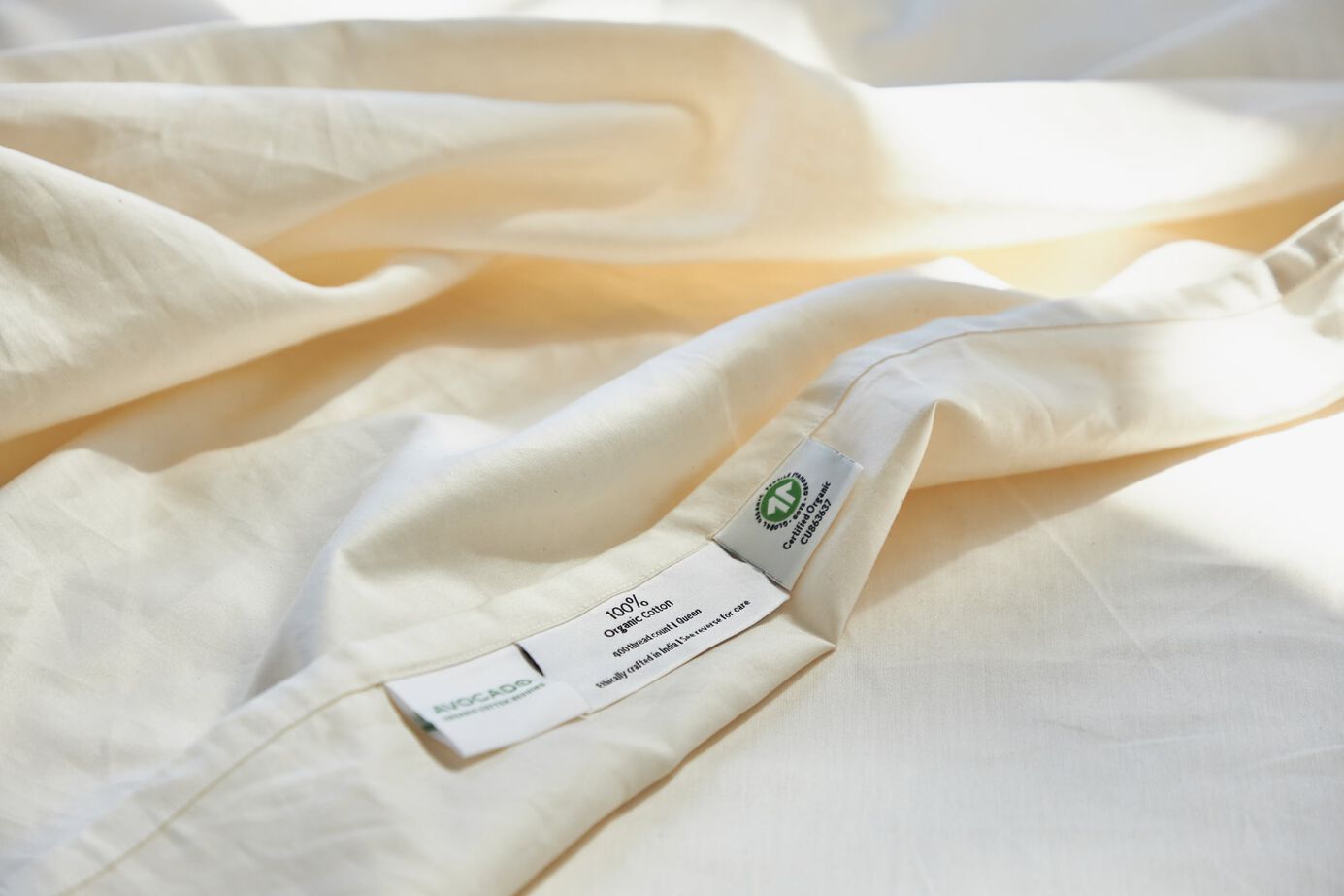 Avocado Organic Cotton 400 Thread Count Sheet Set image number 4