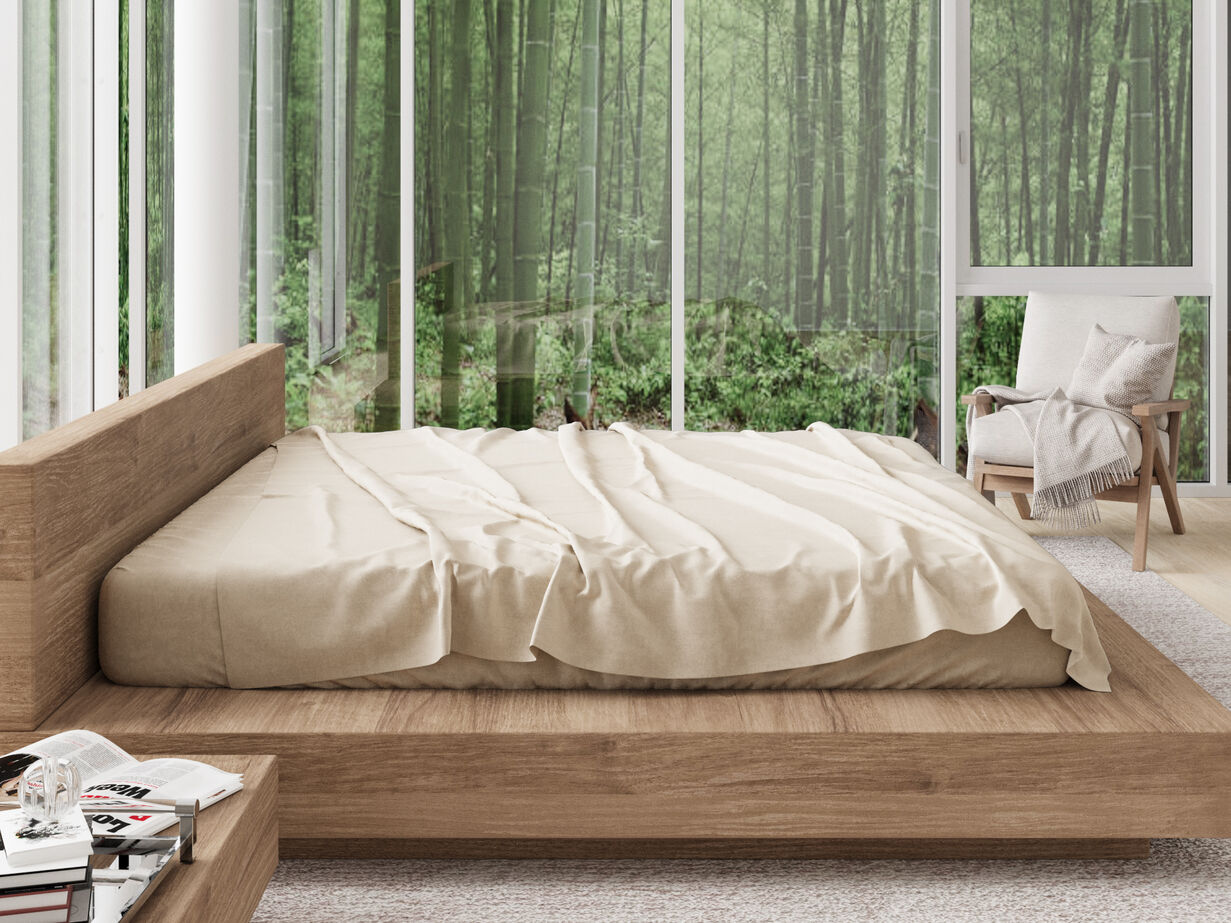 iSleep Shop Natural Bamboo Sheet Set image number 3