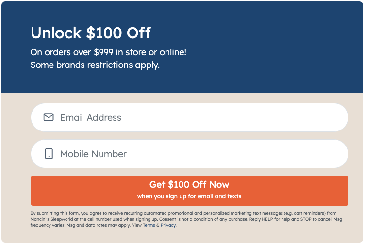 Sleepworld Unlock $100 Off